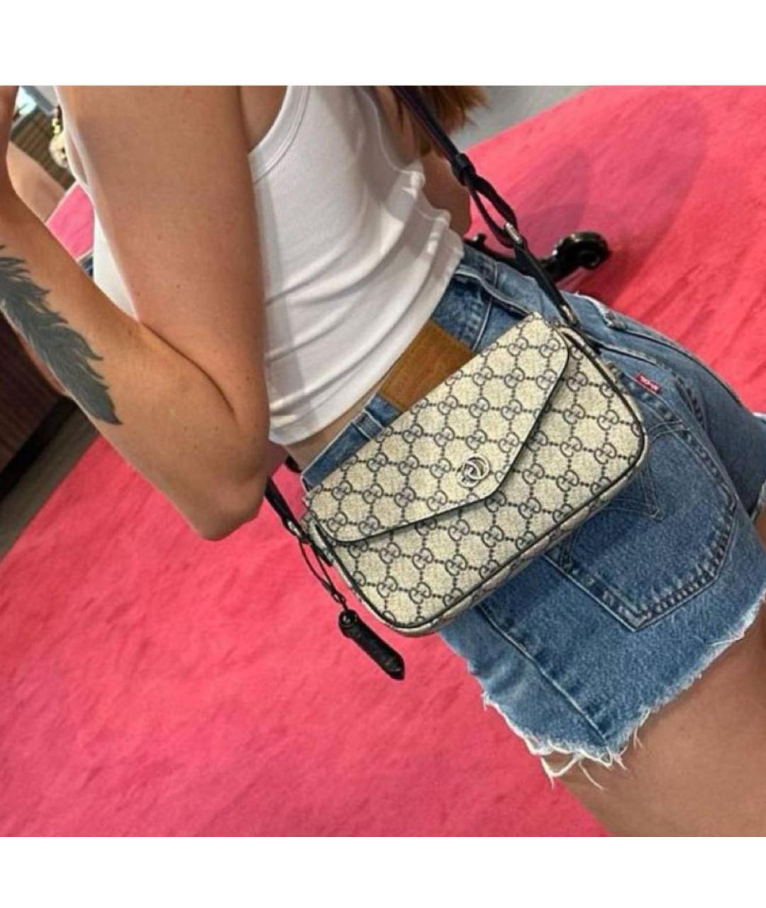 GUCCI Бежевая сумка через плечо, фото 5