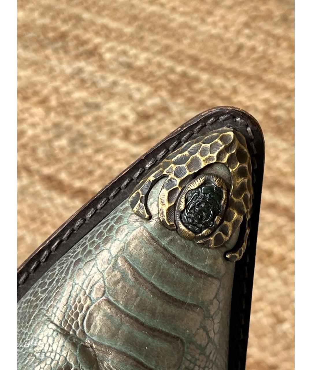 GIUSEPPE ZANOTTI DESIGN Коричневые кожаные полусапоги, фото 7