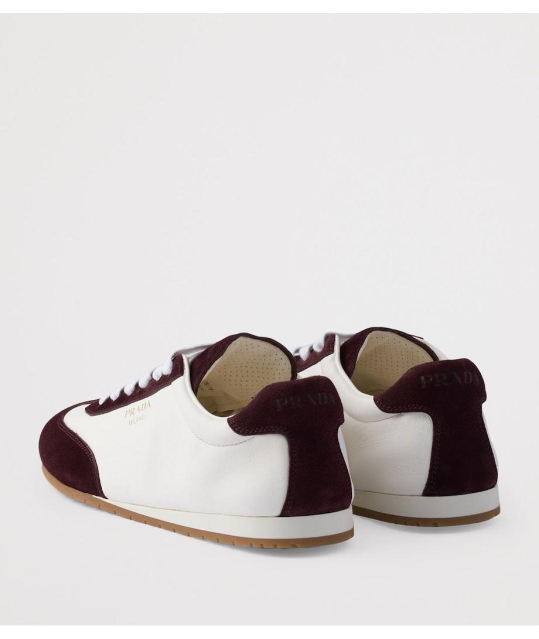 PRADA Белые замшевые кроссовки, фото 4