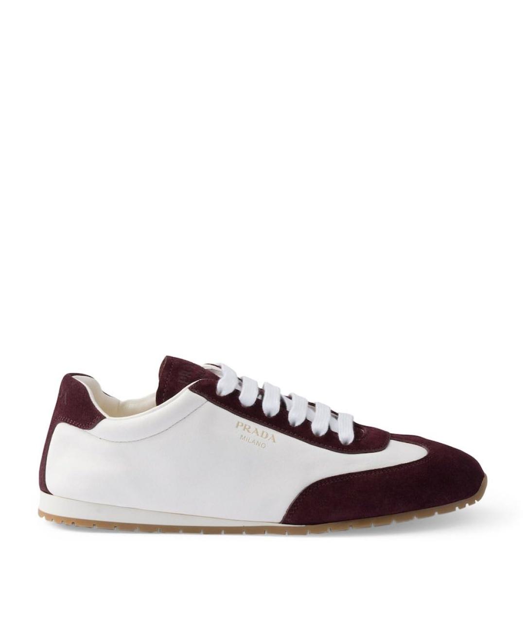 PRADA Белые замшевые кроссовки, фото 5