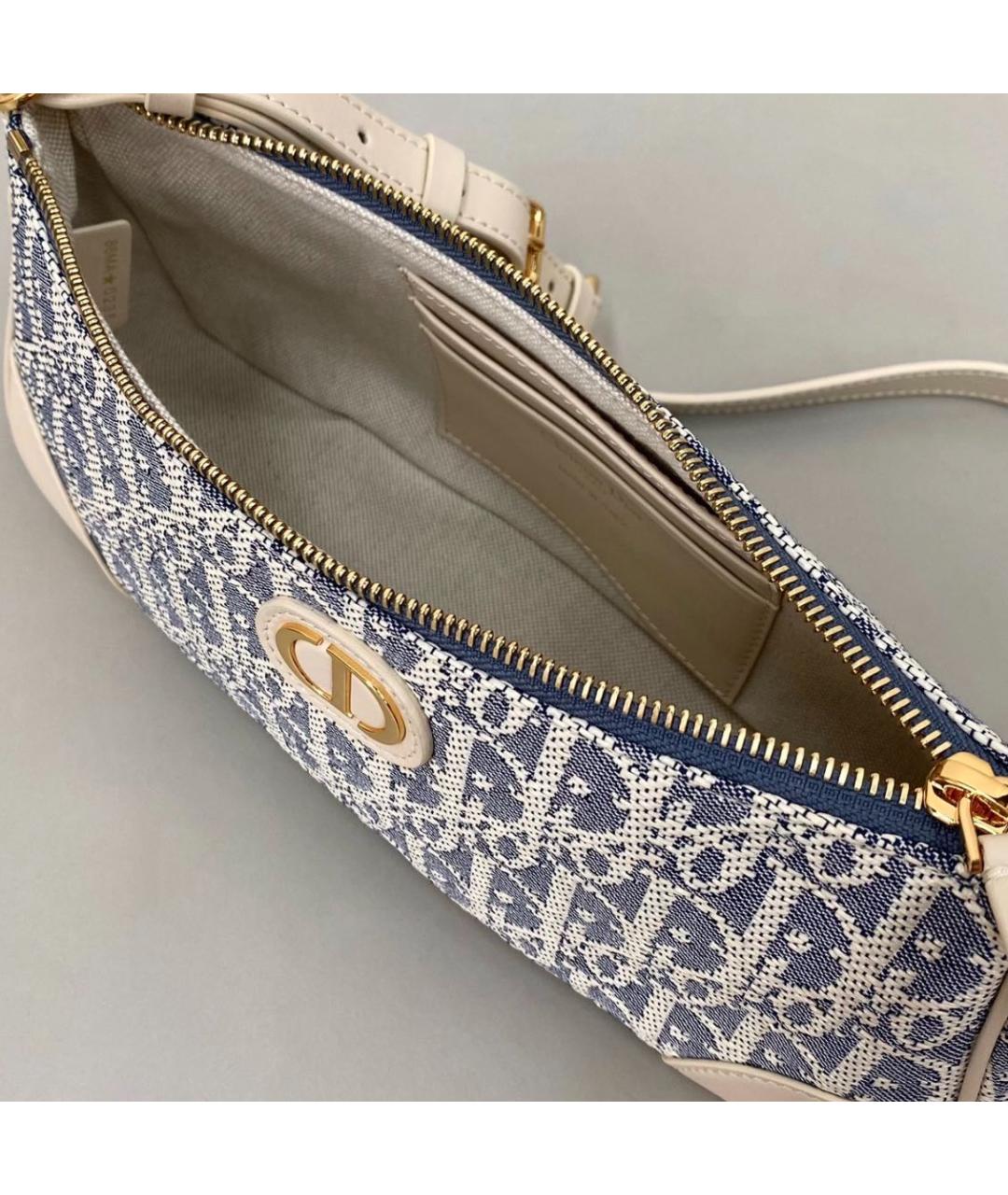 CHRISTIAN DIOR Голубая сумка через плечо, фото 7