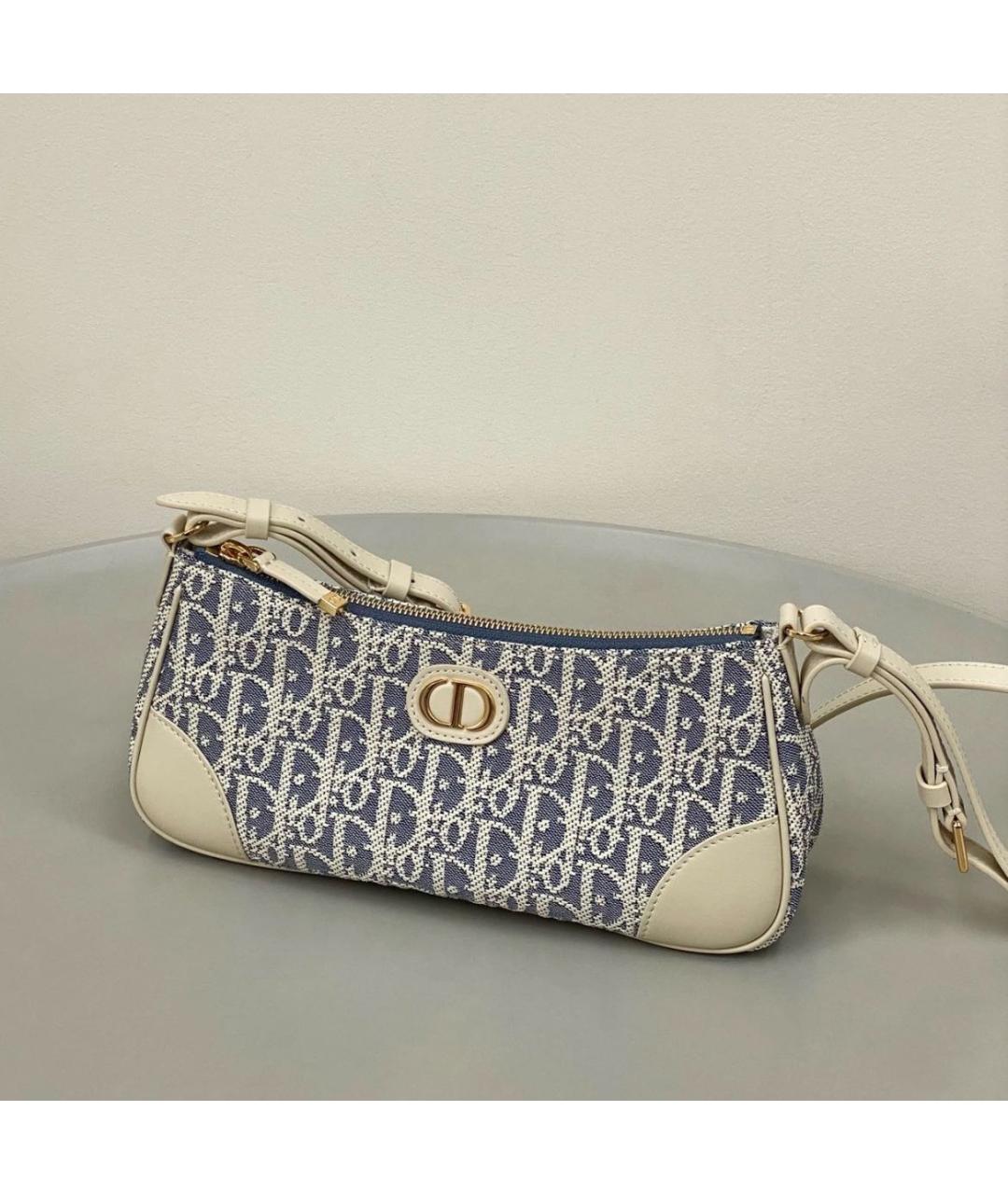 CHRISTIAN DIOR Голубая сумка через плечо, фото 5