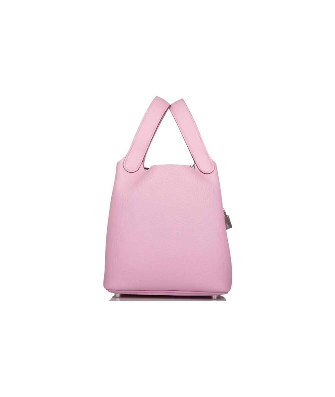 HERMES Розовая кожаная сумка через плечо, фото 4