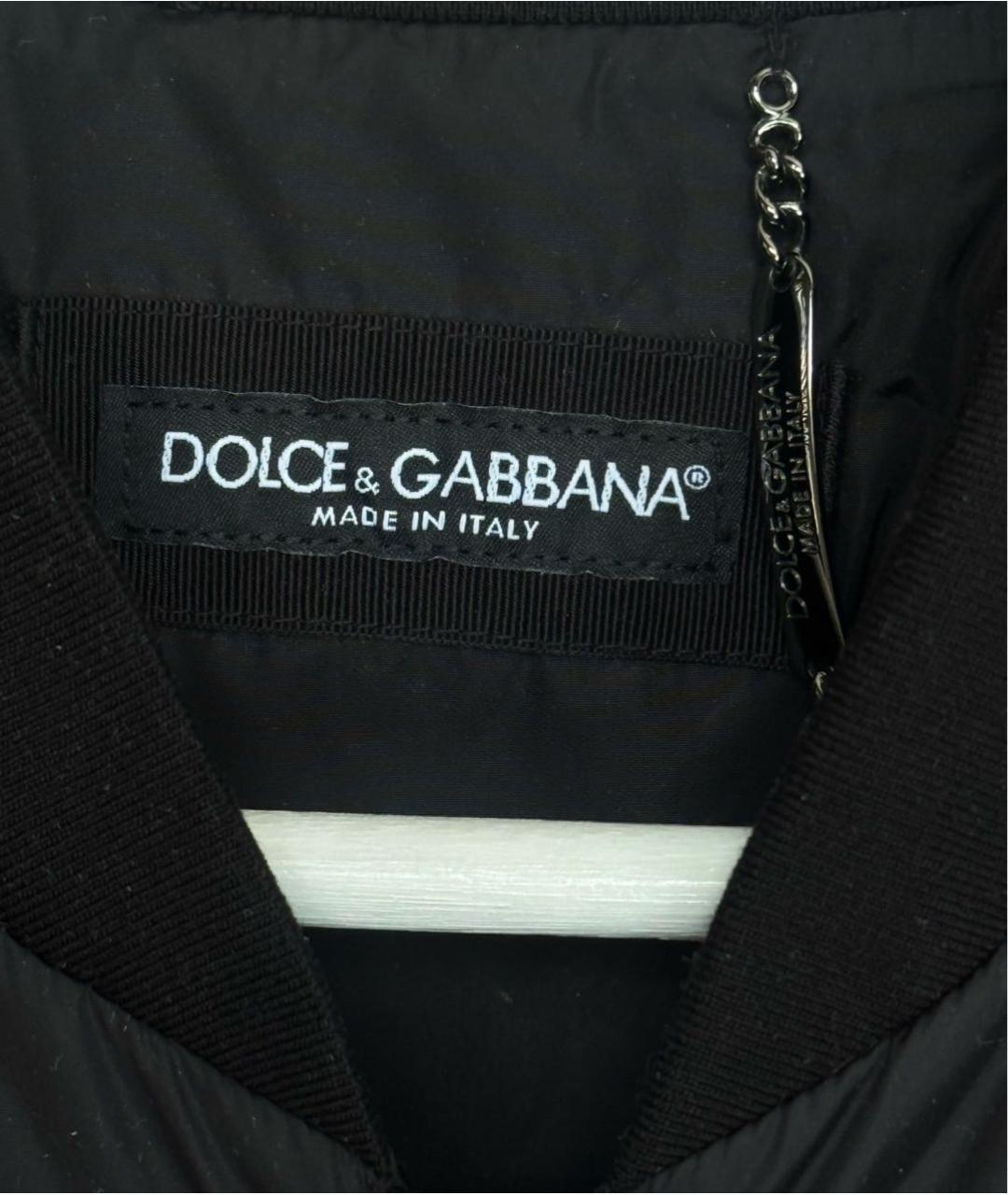 DOLCE&GABBANA Черная полиамидовая куртка, фото 3