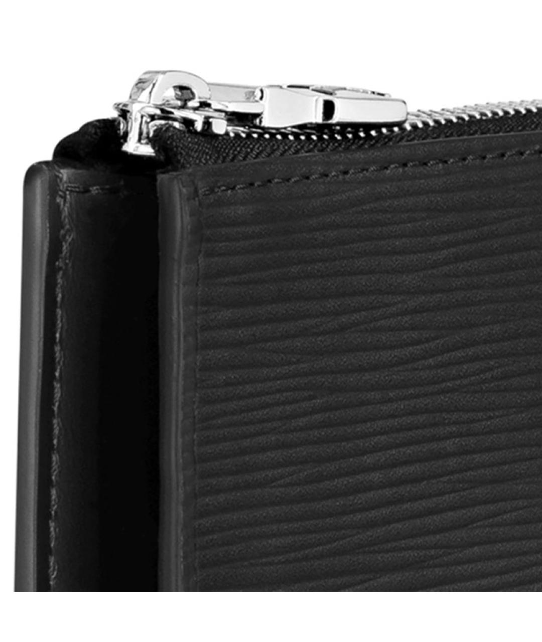 LOUIS VUITTON Черная кожаная папка для документов, фото 5