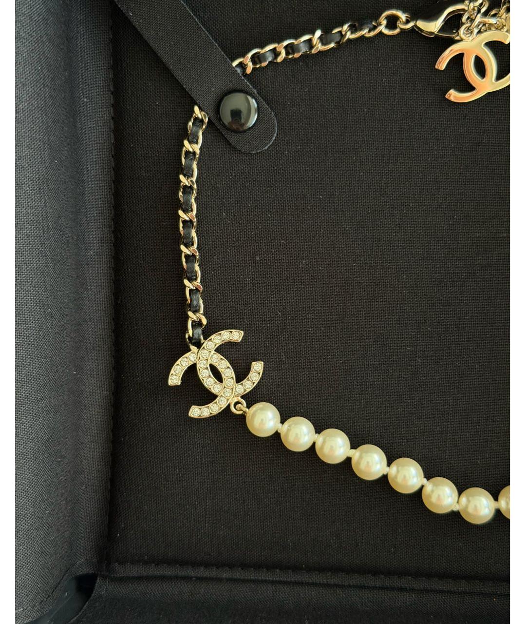 CHANEL Белый жемчужный чокер, фото 2