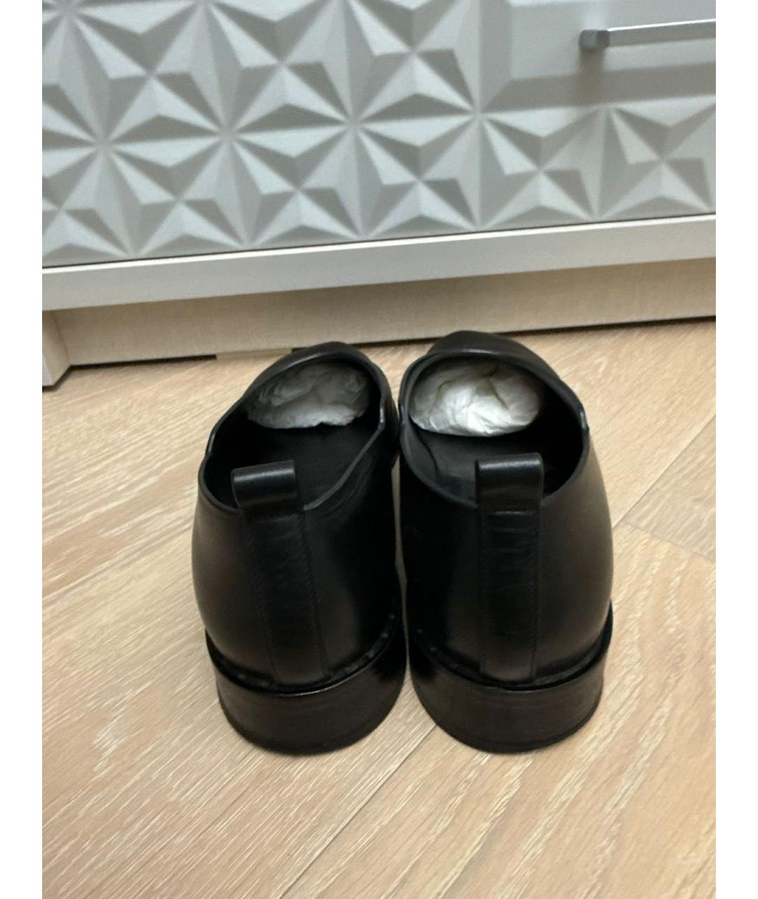 THE ROW Черные кожаные лоферы, фото 4