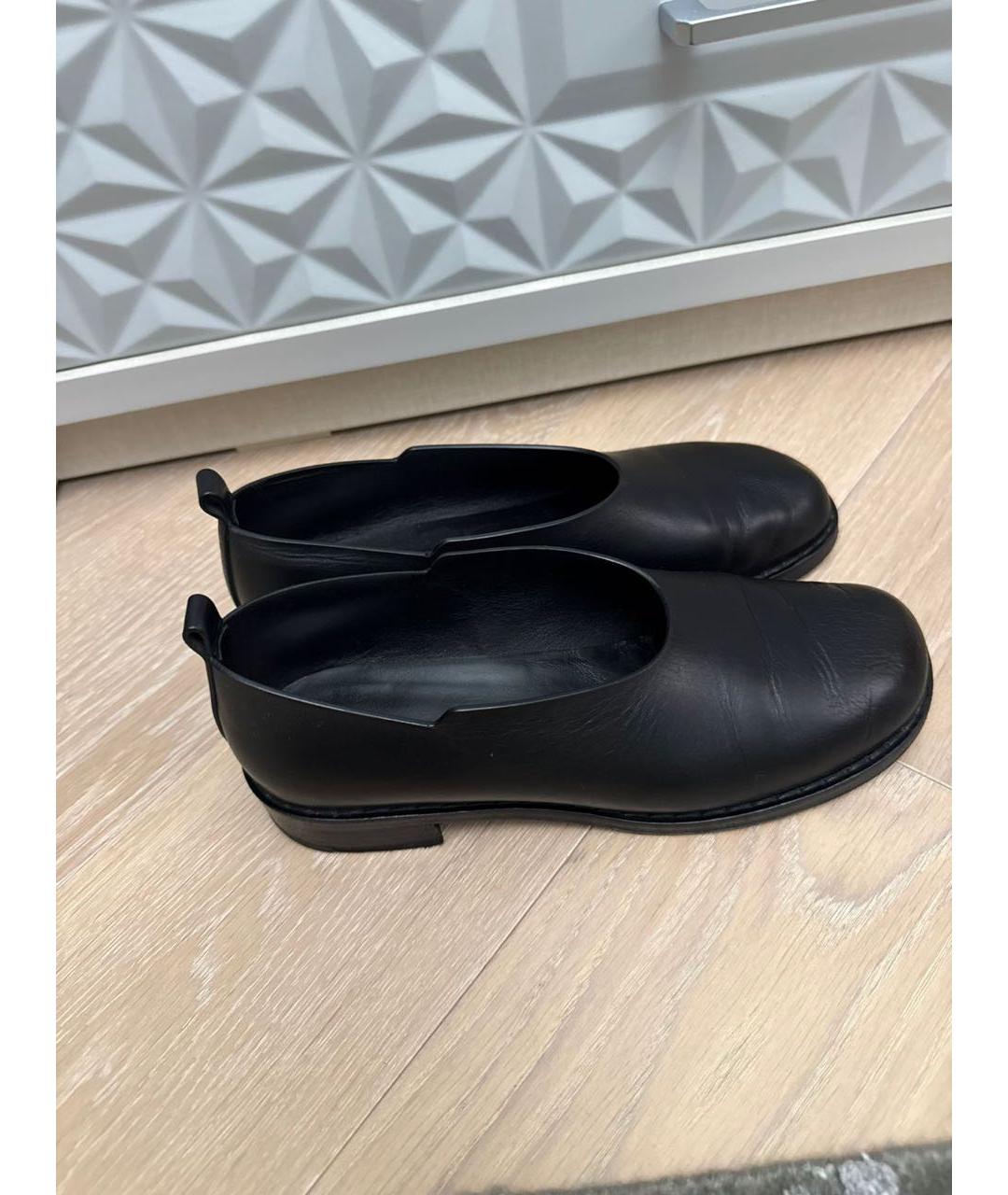 THE ROW Черные кожаные лоферы, фото 5