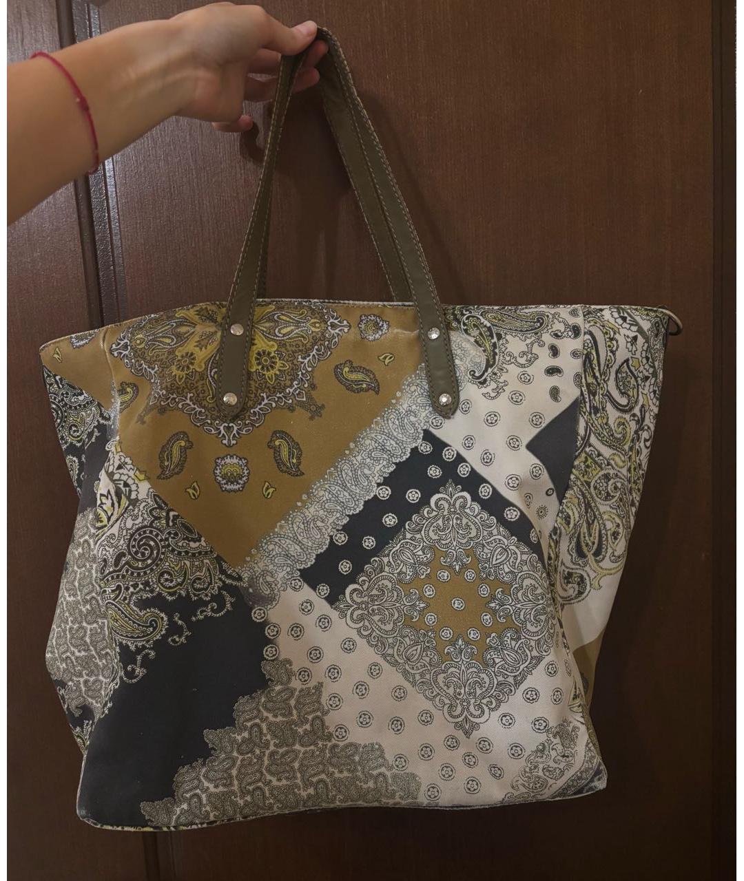 ETRO Мульти хлопковая сумка с короткими ручками, фото 3