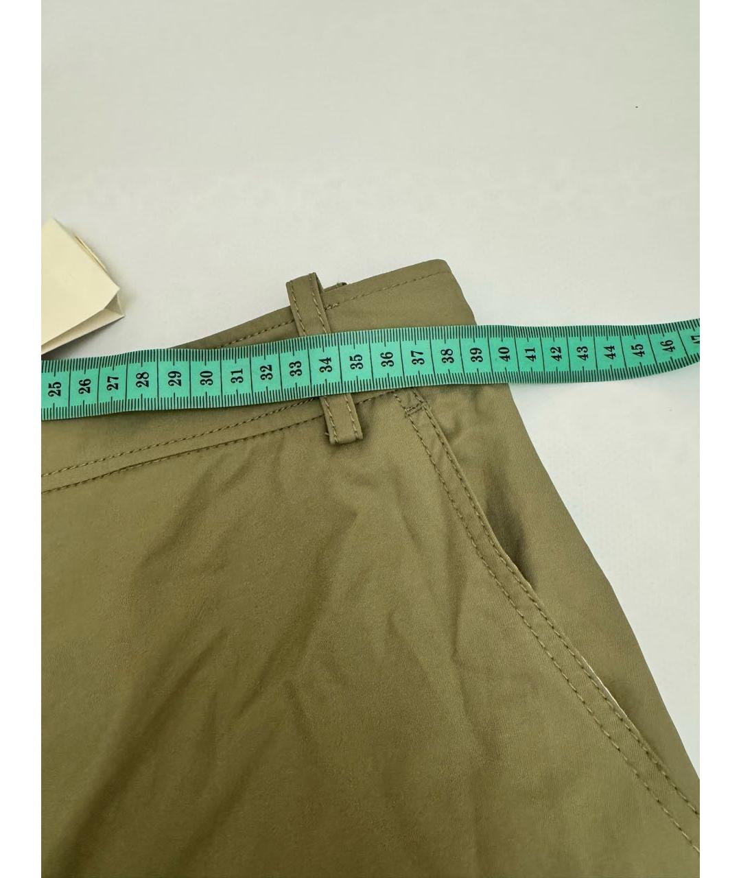 SANDRO Хаки хлопковые брюки широкие, фото 6