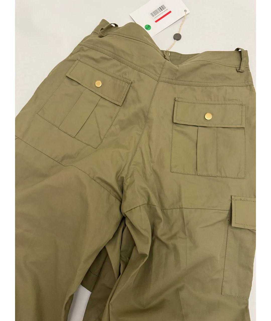 SANDRO Хаки хлопковые брюки широкие, фото 5