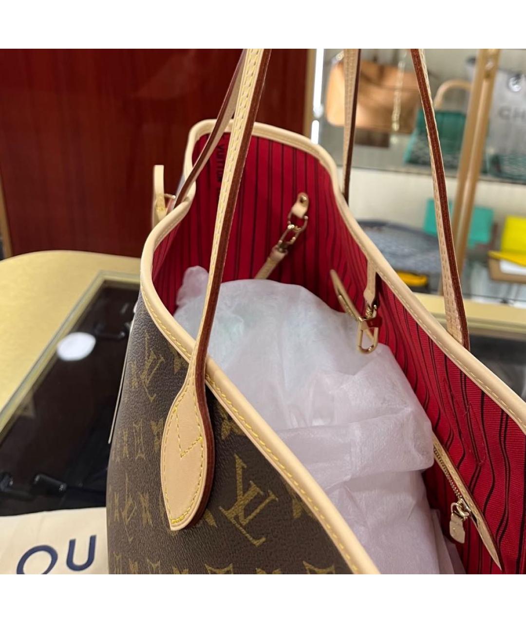 LOUIS VUITTON Коричневая сумка тоут, фото 5