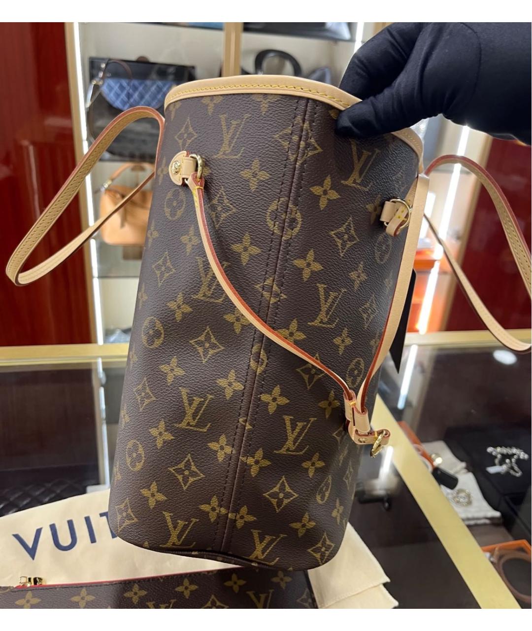 LOUIS VUITTON Коричневая сумка тоут, фото 4