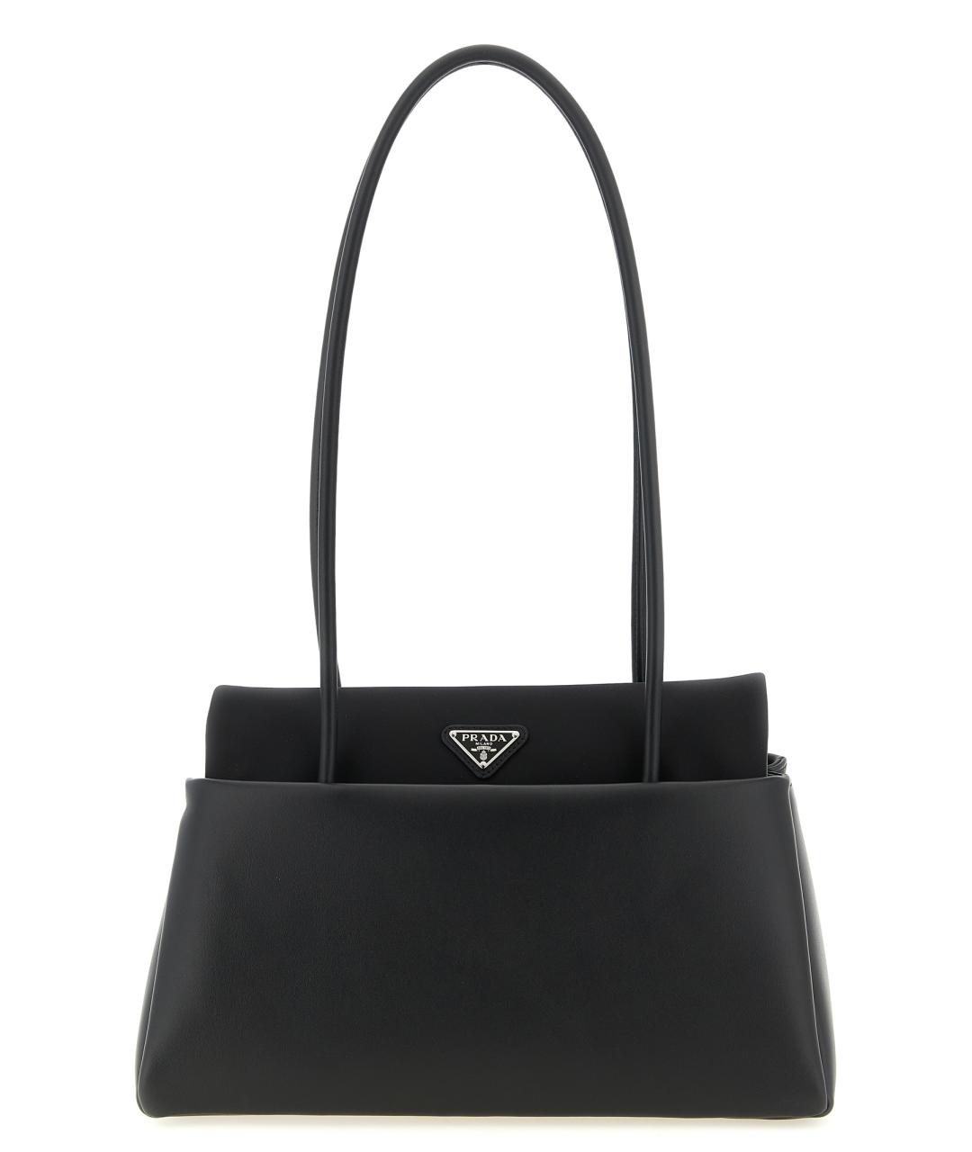 PRADA Черная кожаная сумка через плечо, фото 1