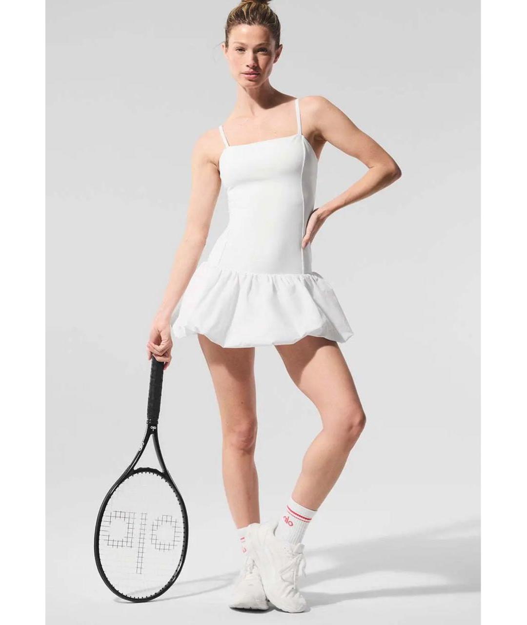 ALO YOGA Белое повседневное платье, фото 5