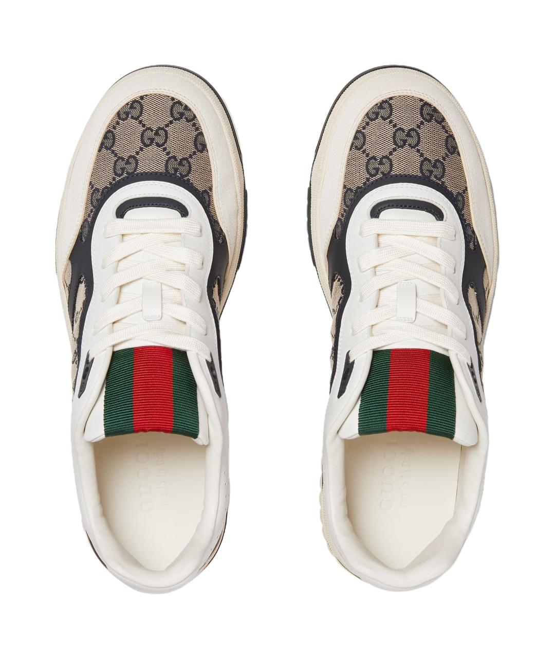 GUCCI Коричневые низкие кроссовки / кеды, фото 4