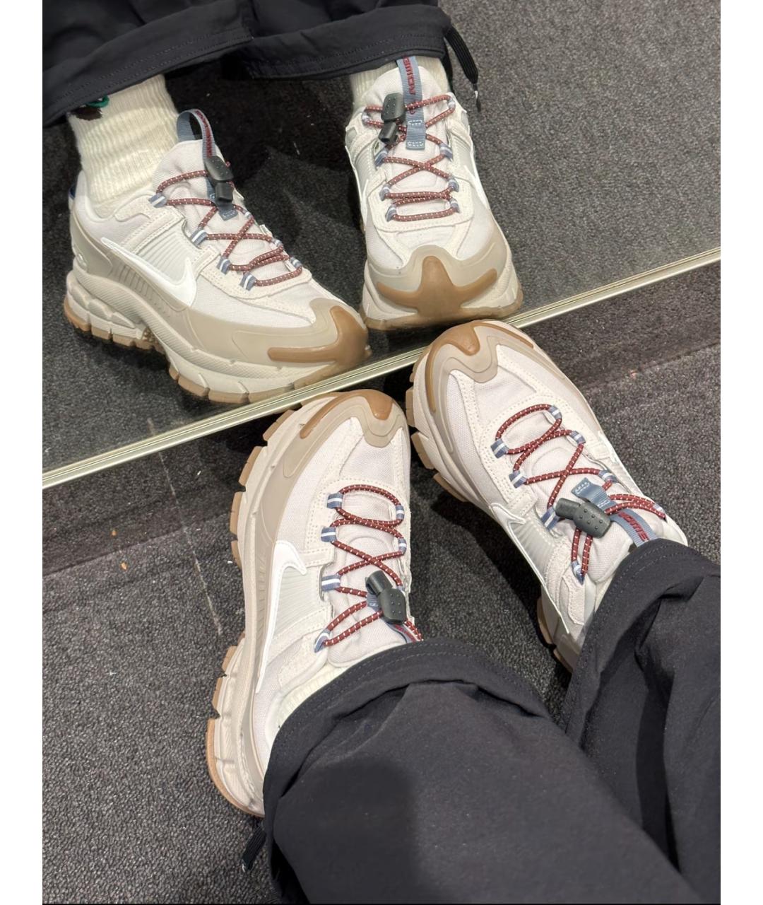 NIKE Серые замшевые низкие кроссовки / кеды, фото 9