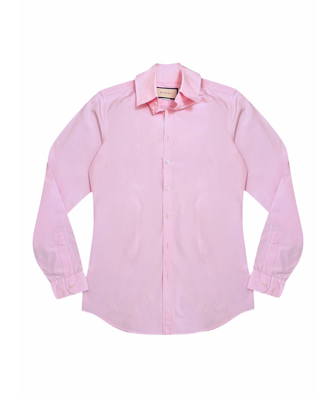 GUCCI Розовая хлопковая кэжуал рубашка, фото 1