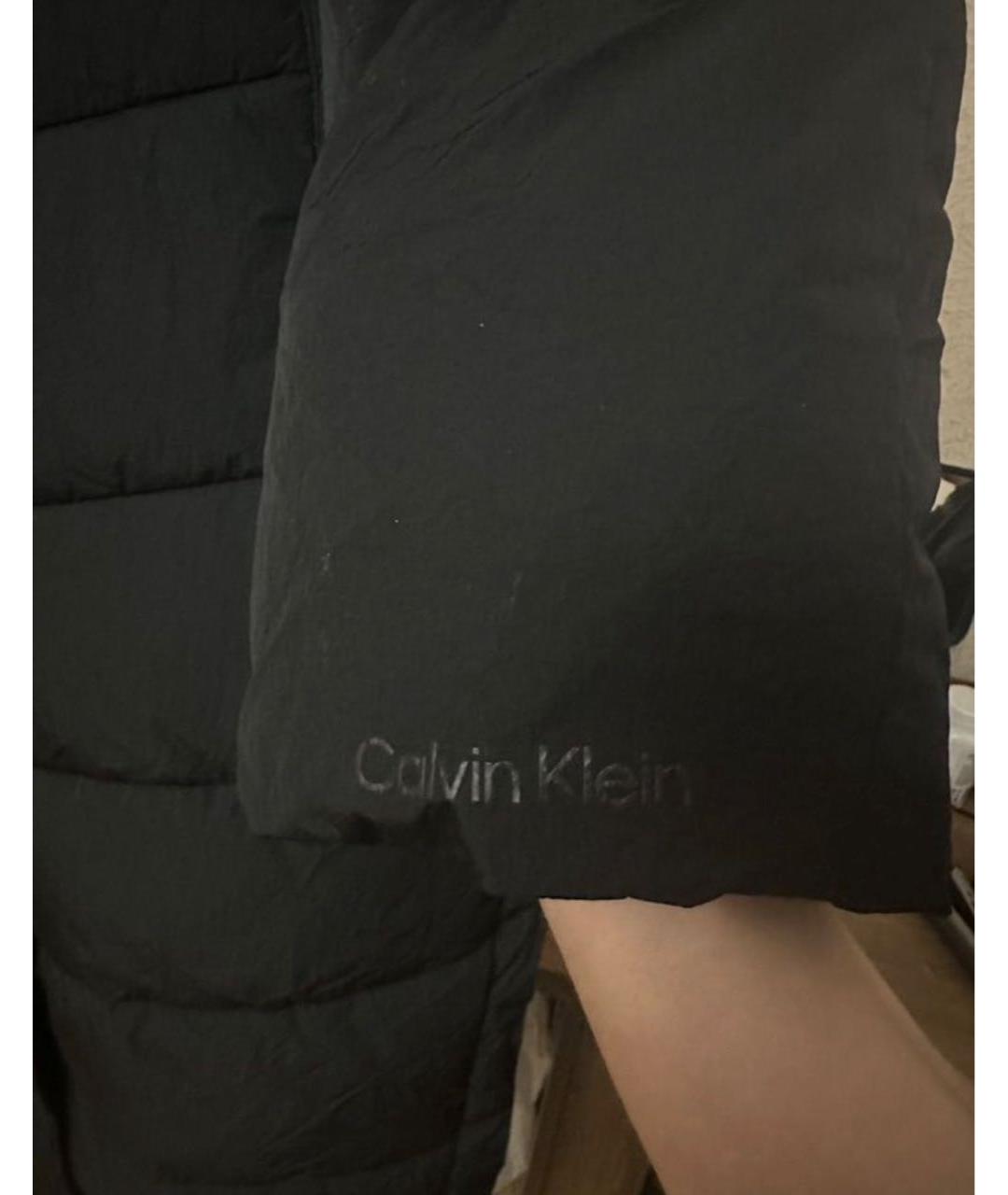 CALVIN KLEIN Черный полиамидовый пуховик, фото 4