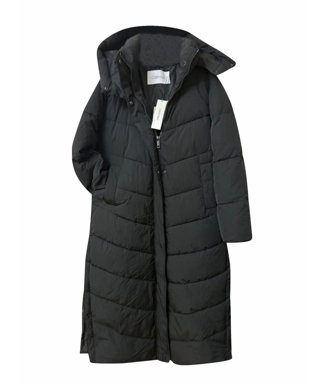 CALVIN KLEIN Черный полиамидовый пуховик, фото 6