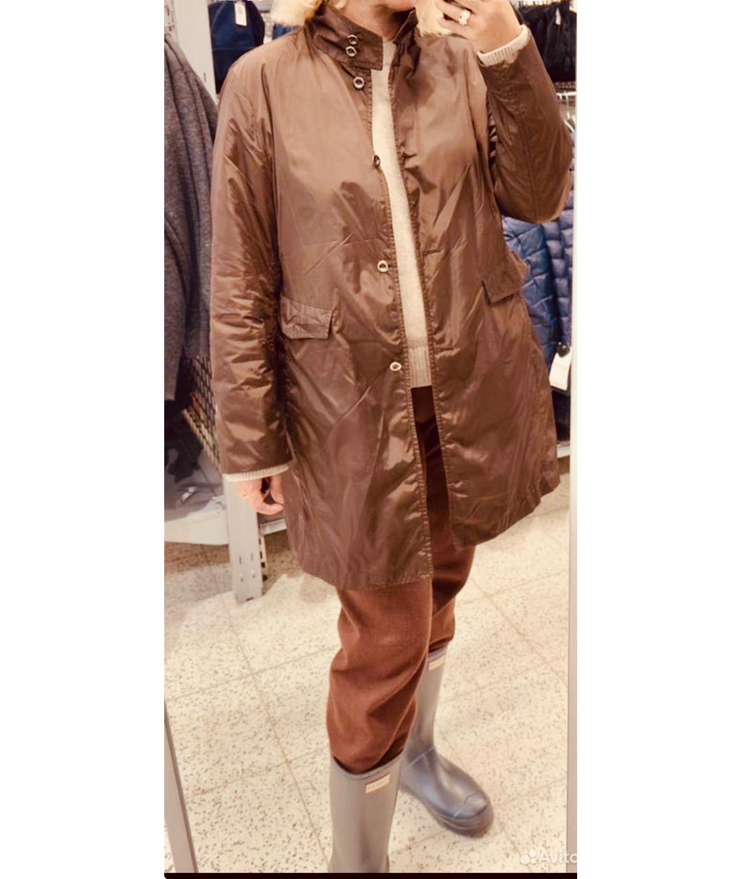 FAY Коричневый полиамидовый тренч/плащ, фото 8