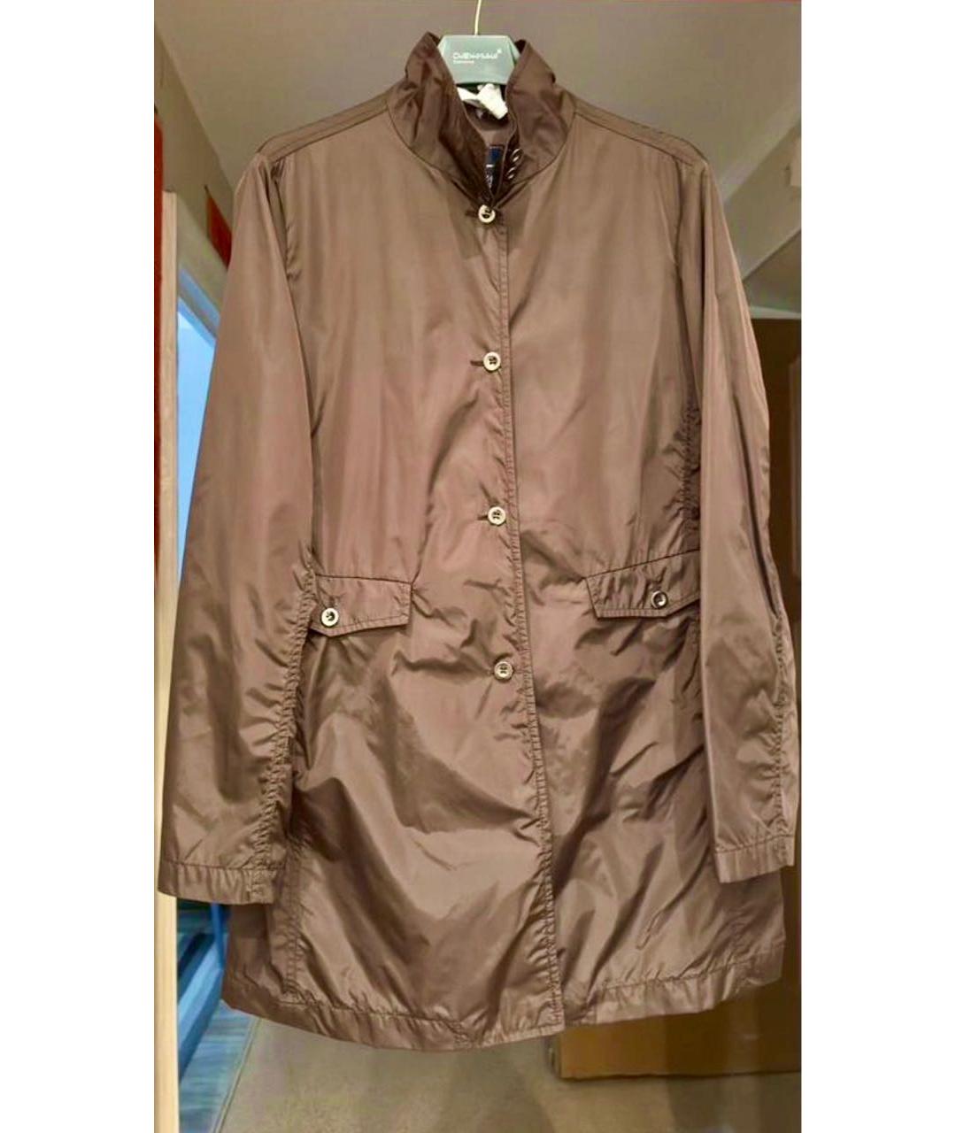 FAY Коричневый полиамидовый тренч/плащ, фото 9