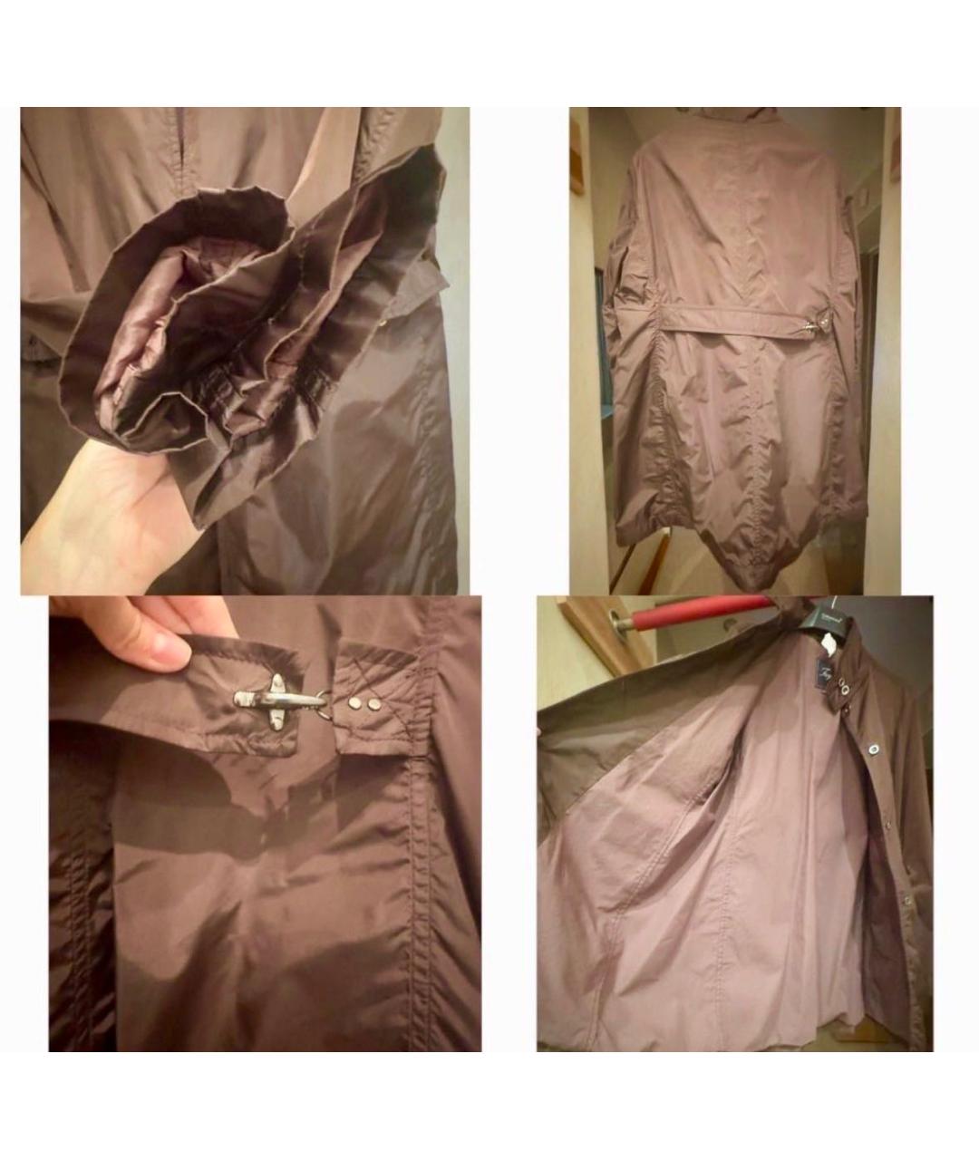 FAY Коричневый полиамидовый тренч/плащ, фото 4