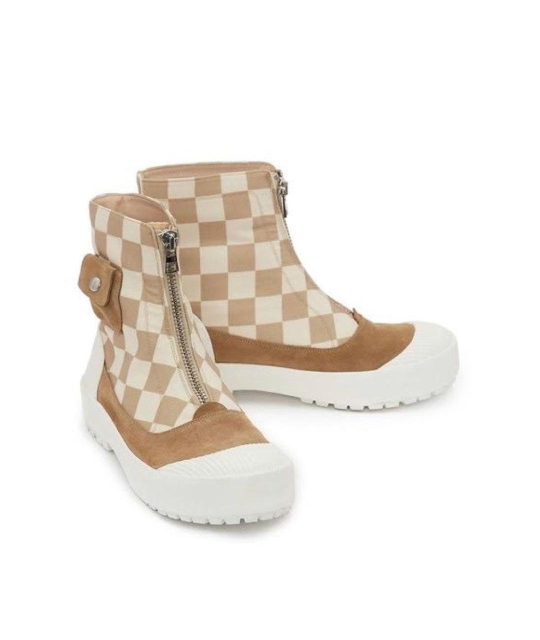 J.W.ANDERSON Бежевые замшевые ботинки, фото 7