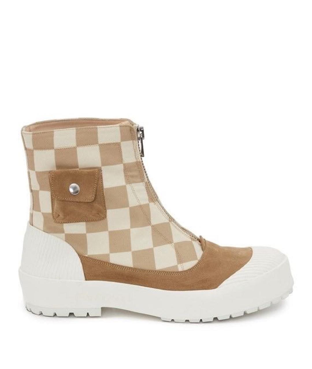 J.W.ANDERSON Бежевые замшевые ботинки, фото 8