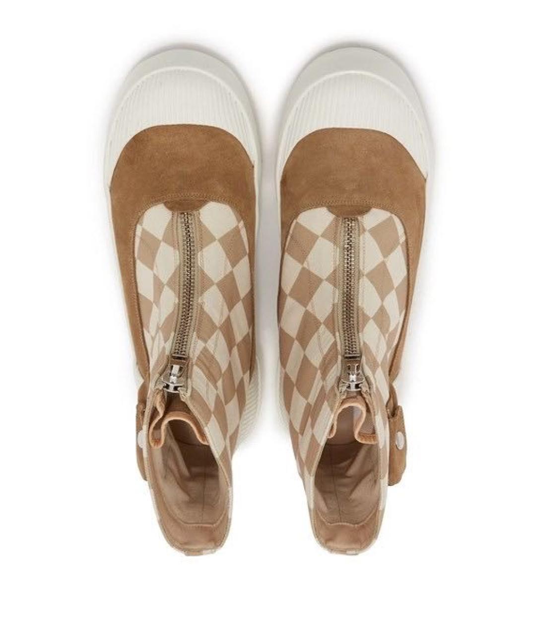 J.W.ANDERSON Бежевые замшевые ботинки, фото 2