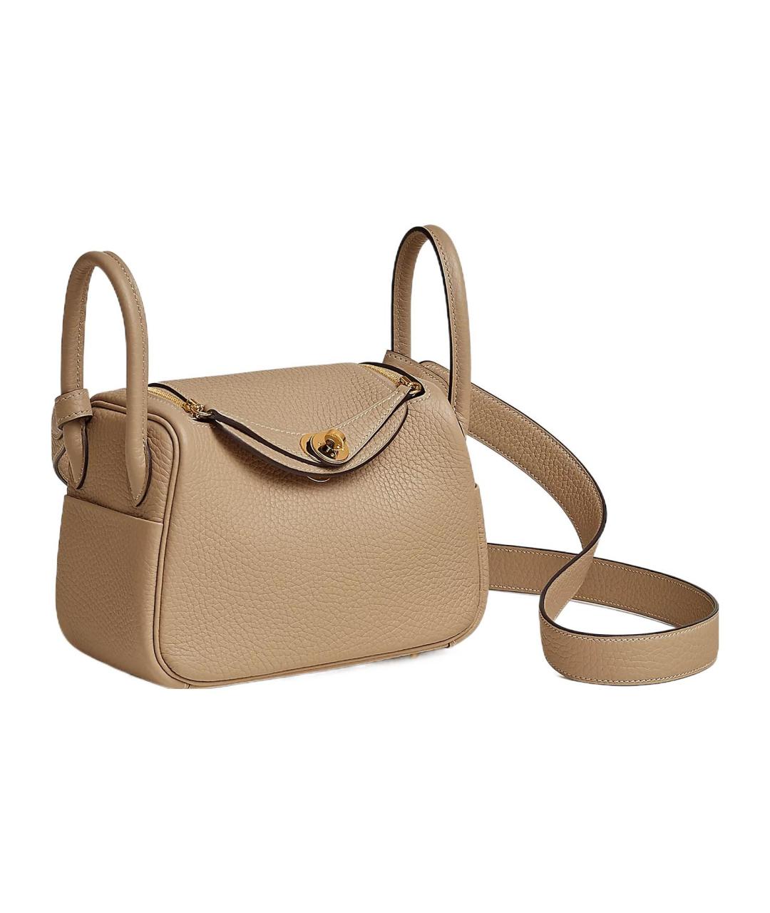 HERMES Коричневая кожаная сумка через плечо, фото 2