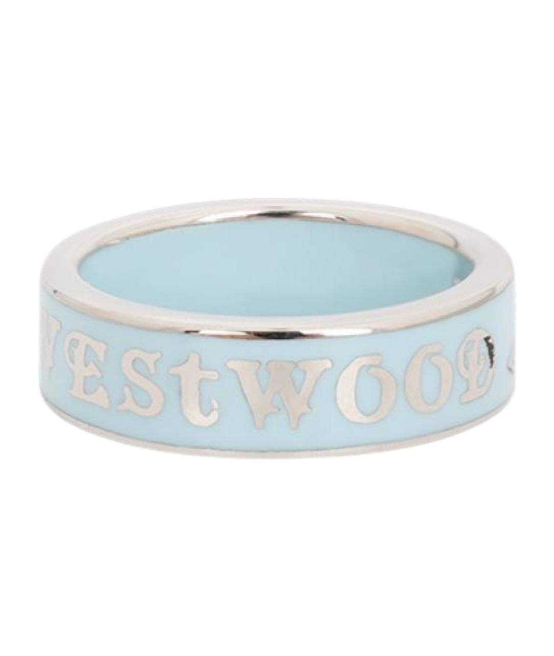VIVIENNE WESTWOOD Голубое серебряное кольцо, фото 1