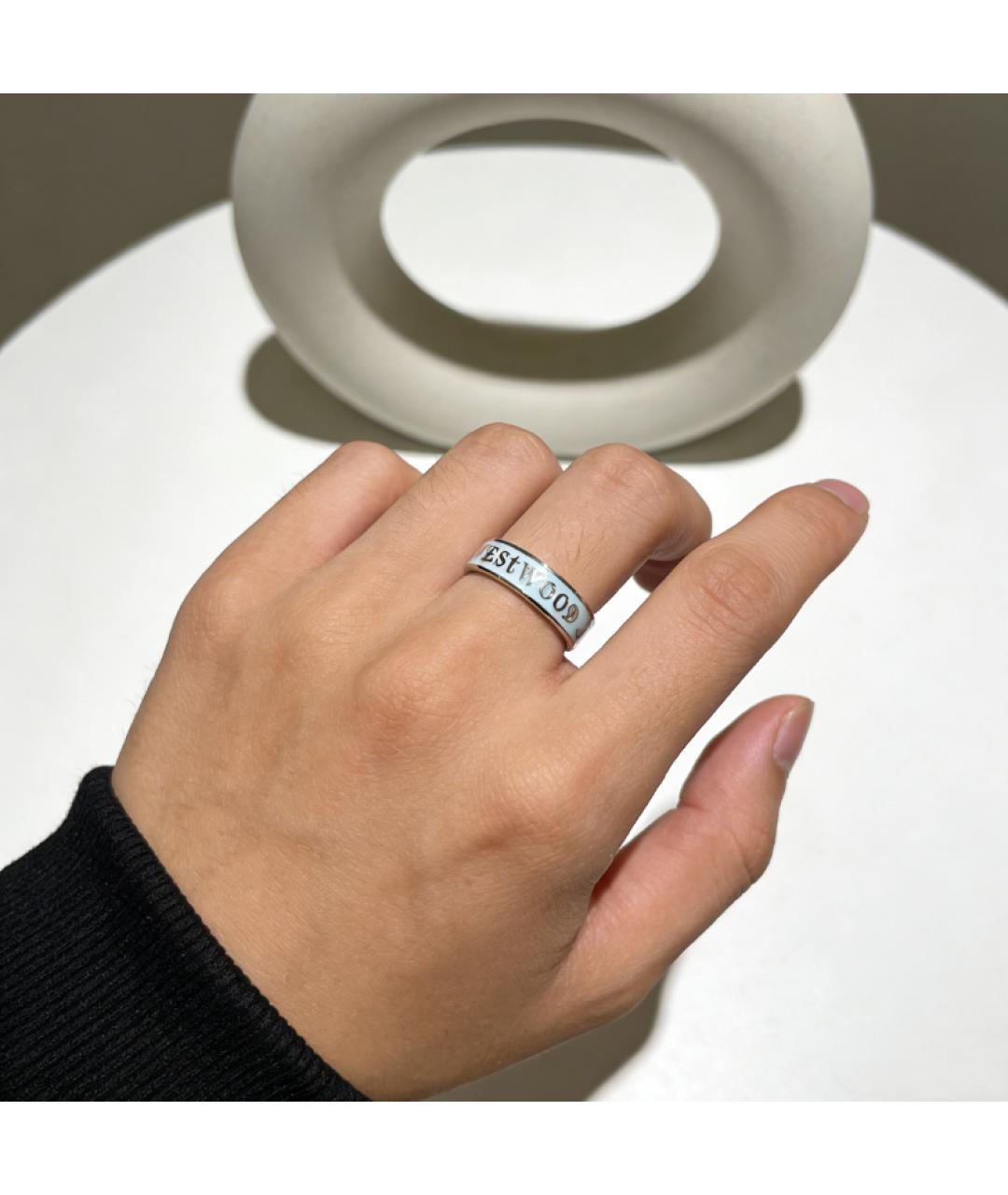 VIVIENNE WESTWOOD Голубое серебряное кольцо, фото 5