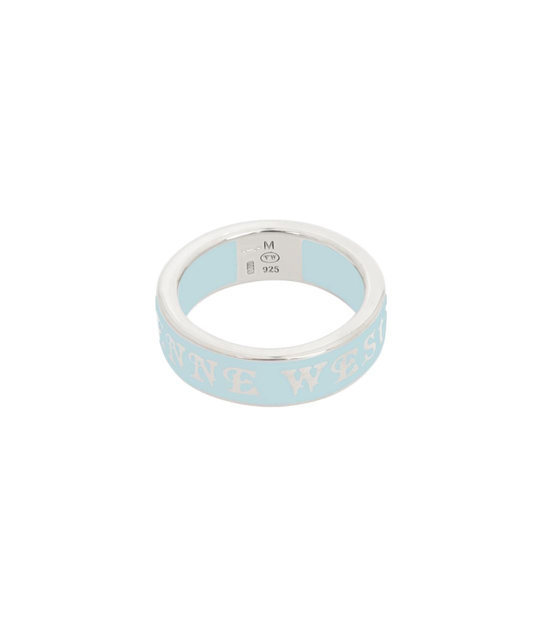 VIVIENNE WESTWOOD Голубое серебряное кольцо, фото 3
