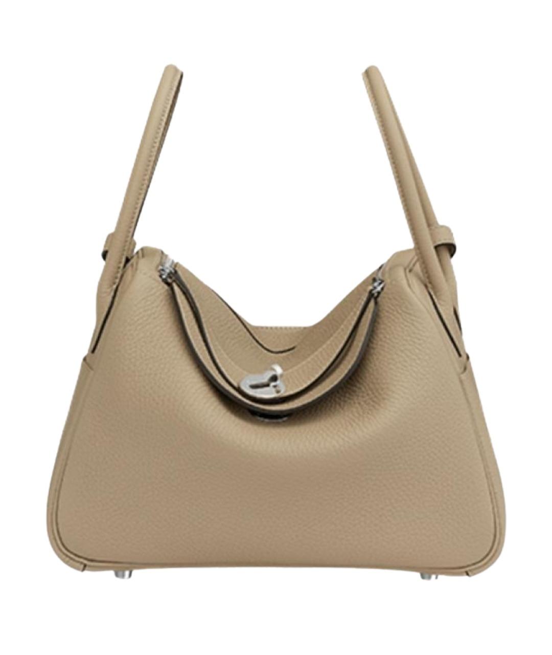 HERMES Коричневая кожаная сумка через плечо, фото 1