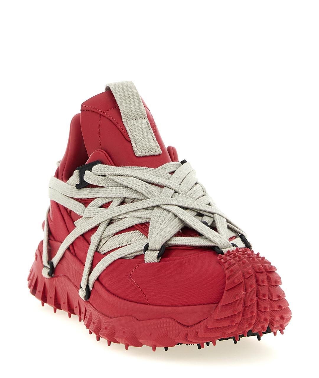 RICK OWENS Красные кожаные кроссовки, фото 2