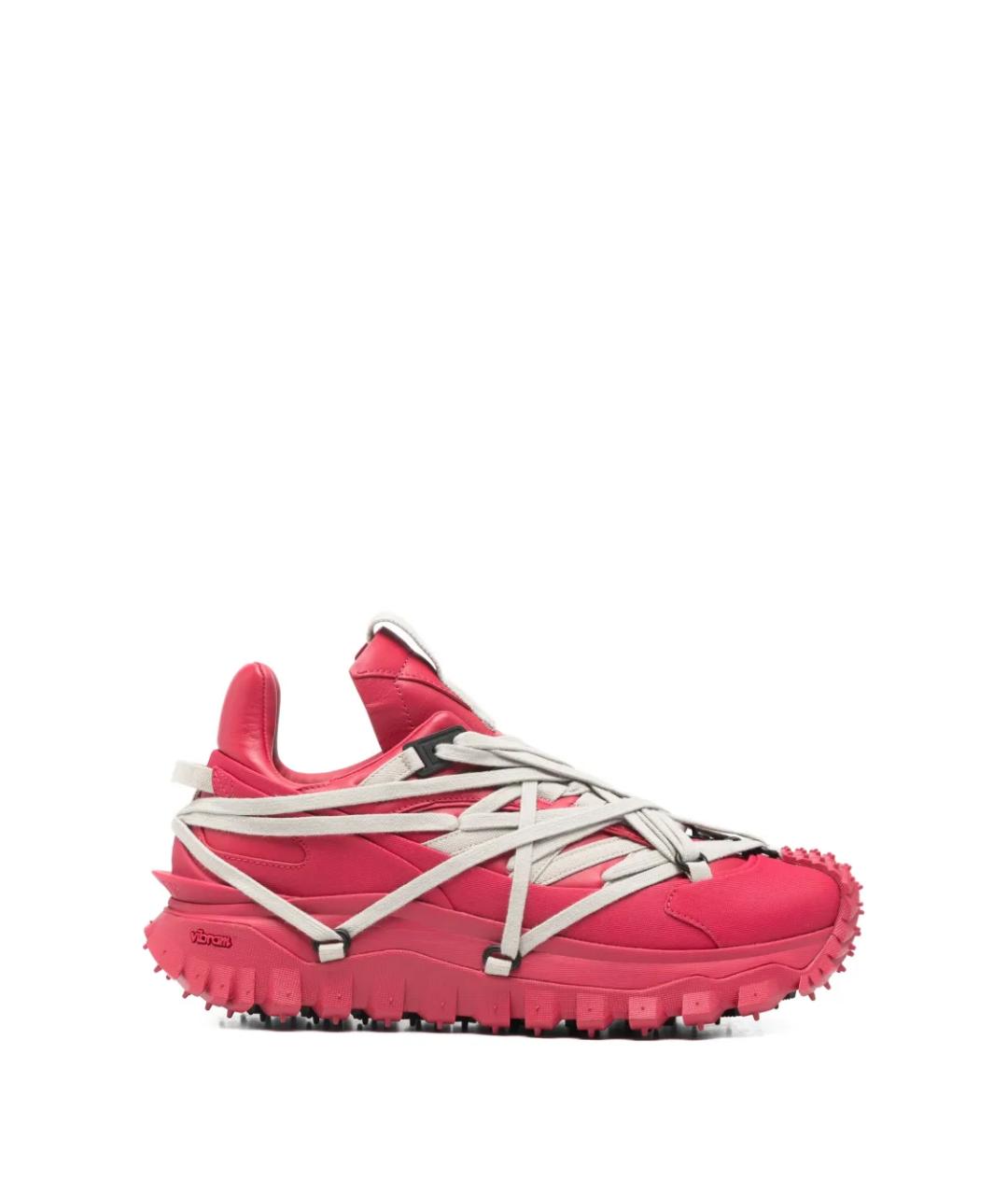 RICK OWENS Красные кожаные кроссовки, фото 1