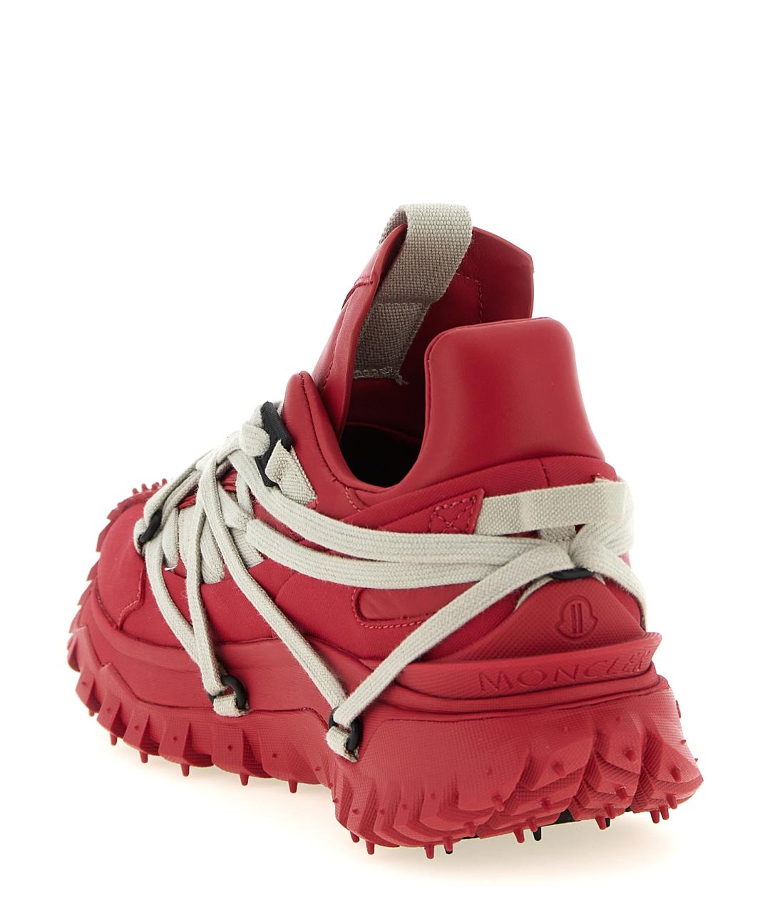 RICK OWENS Красные кожаные кроссовки, фото 3