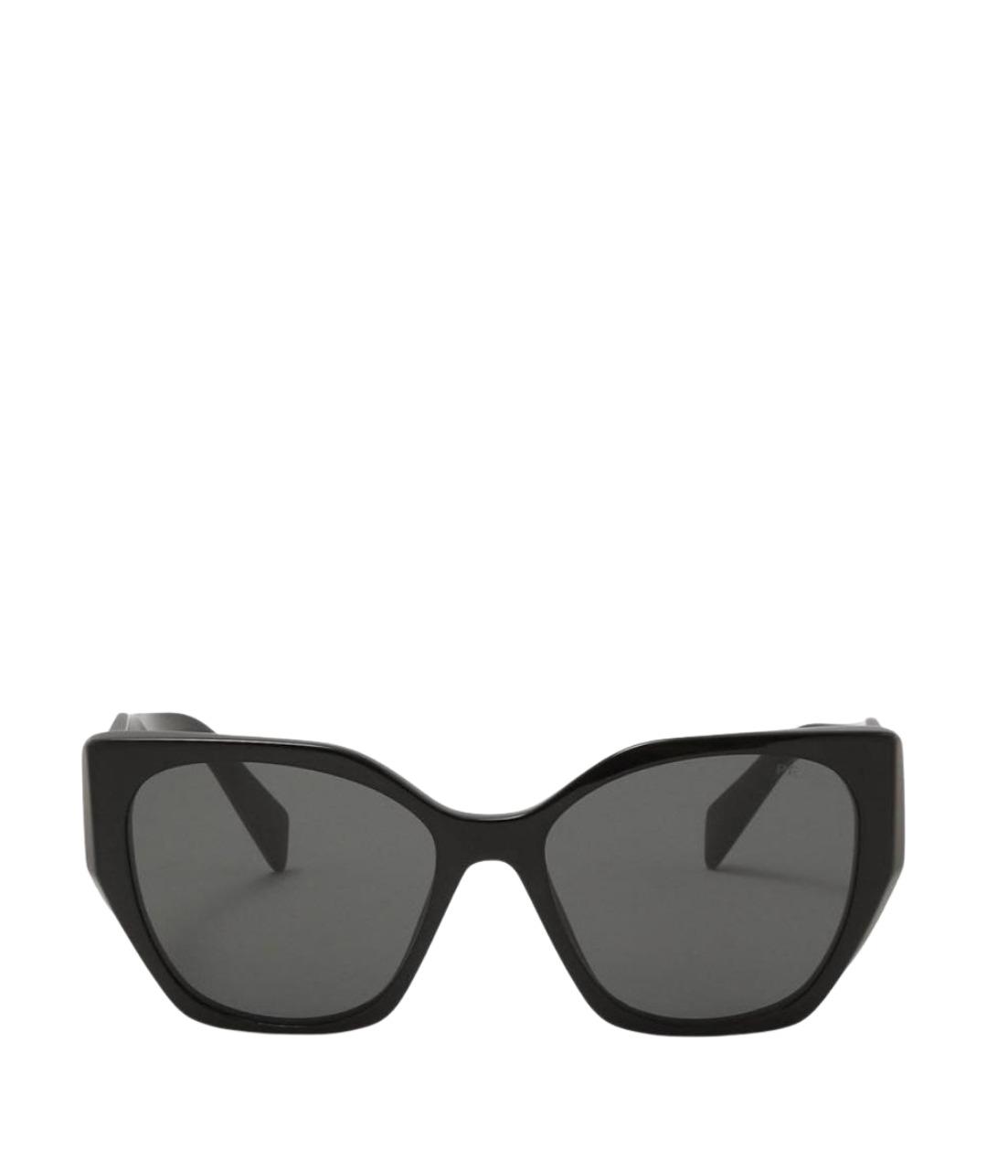 PRADA Черные пластиковые солнцезащитные очки, фото 1