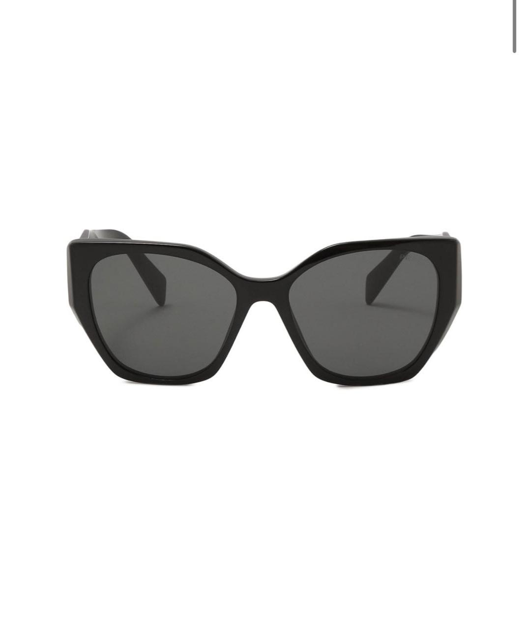 PRADA Черные пластиковые солнцезащитные очки, фото 5
