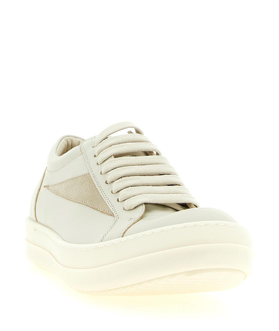 RICK OWENS Бежевые замшевые кроссовки, фото 2