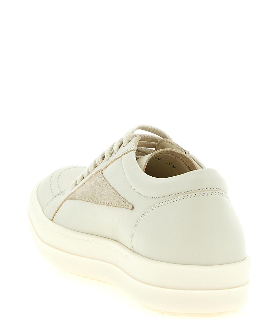 RICK OWENS Бежевые замшевые кроссовки, фото 3