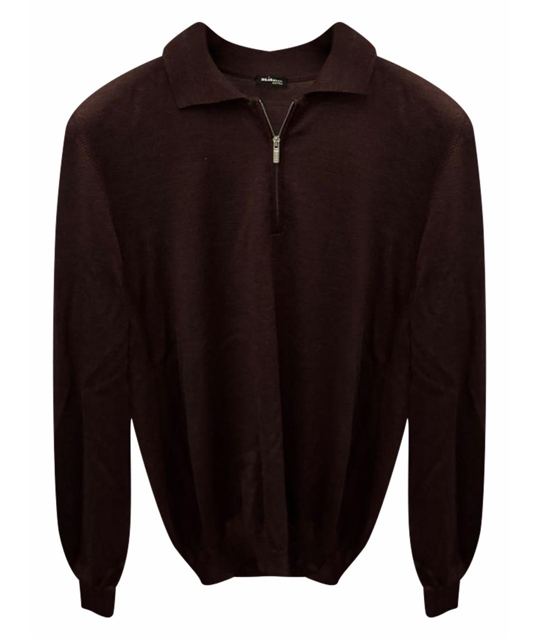 KITON Бордовый кашемировый джемпер / свитер, фото 1