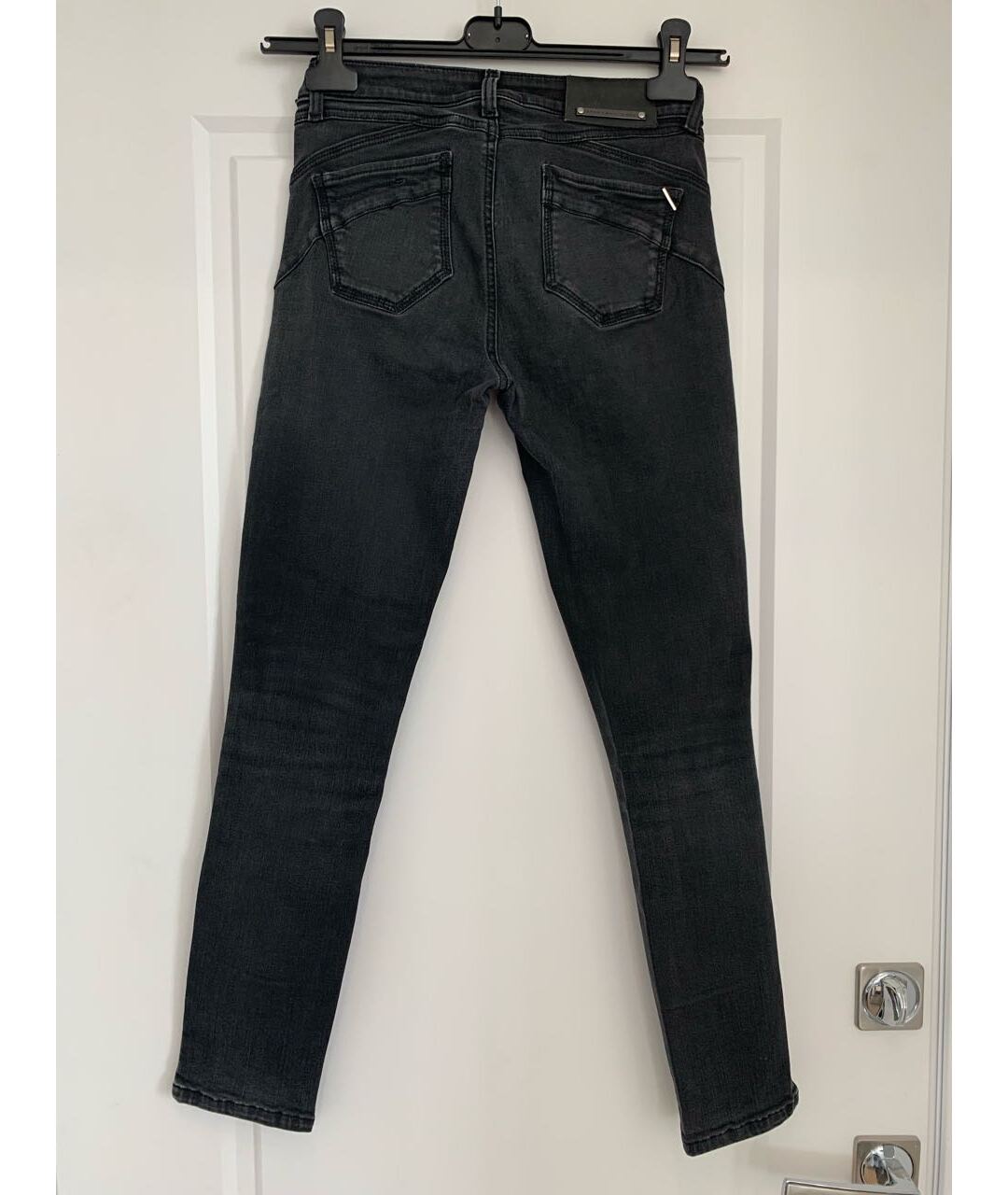 SPORT MAX CODE Черные хлопко-эластановые джинсы слим, фото 2