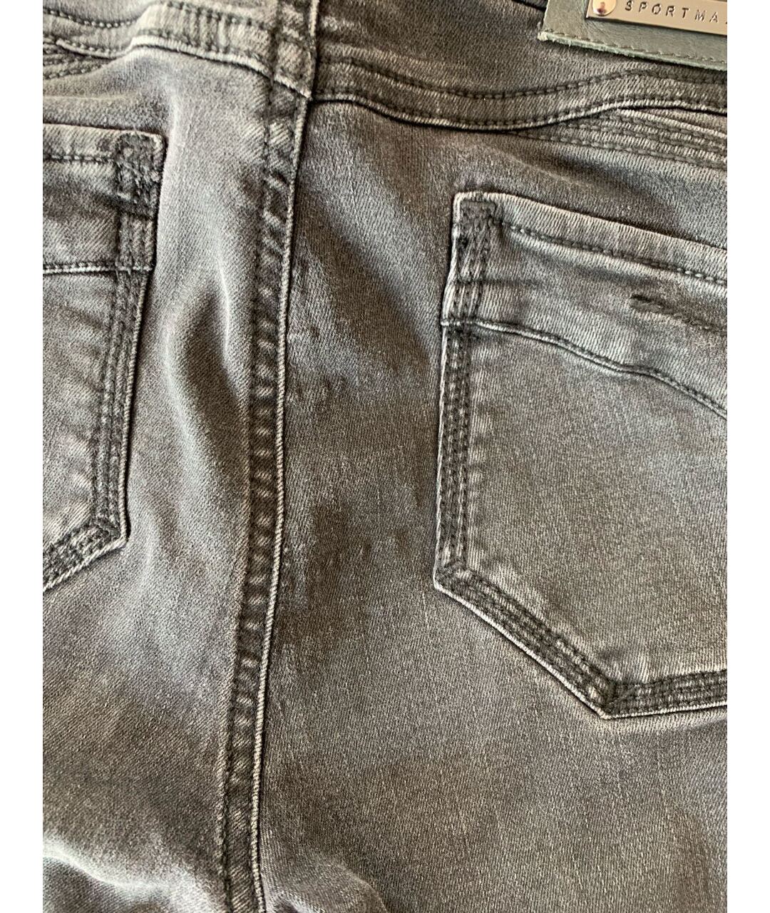 SPORT MAX CODE Черные хлопко-эластановые джинсы слим, фото 6