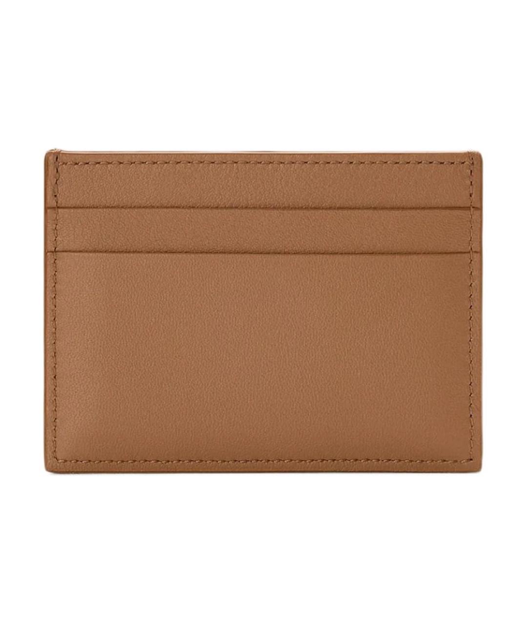 LOEWE Коричневый кожаный кардхолдер, фото 3