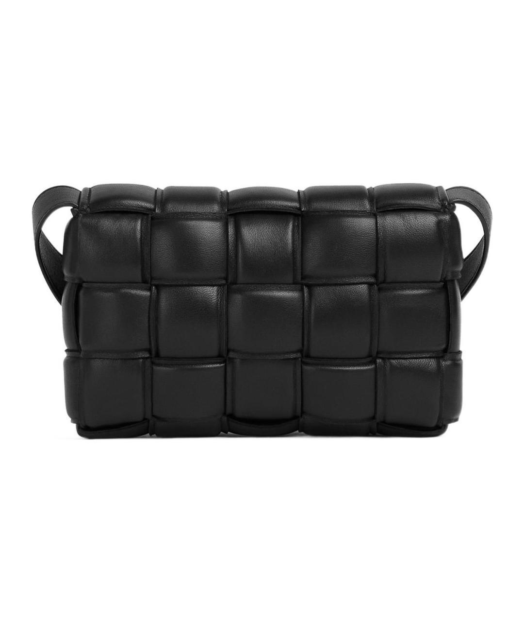 BOTTEGA VENETA Черная кожаная сумка через плечо, фото 2