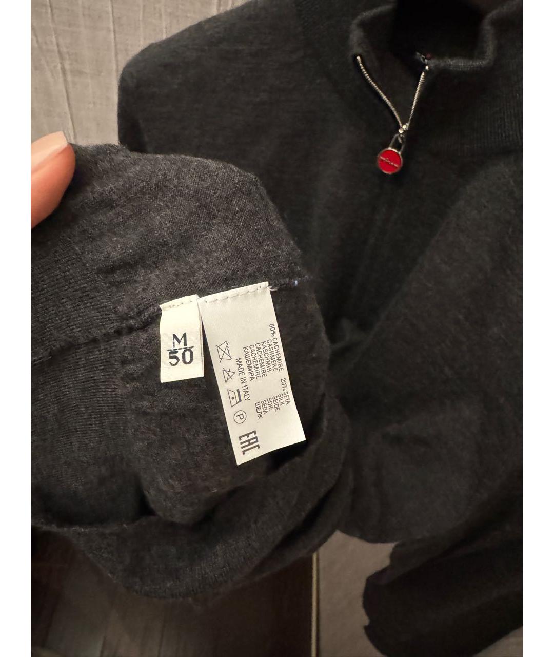 KITON Антрацитовый кашемировый джемпер / свитер, фото 3