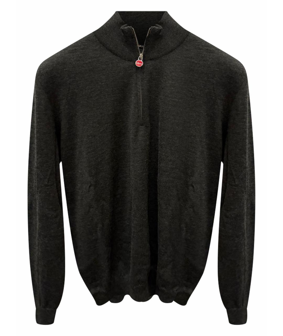 KITON Антрацитовый кашемировый джемпер / свитер, фото 1