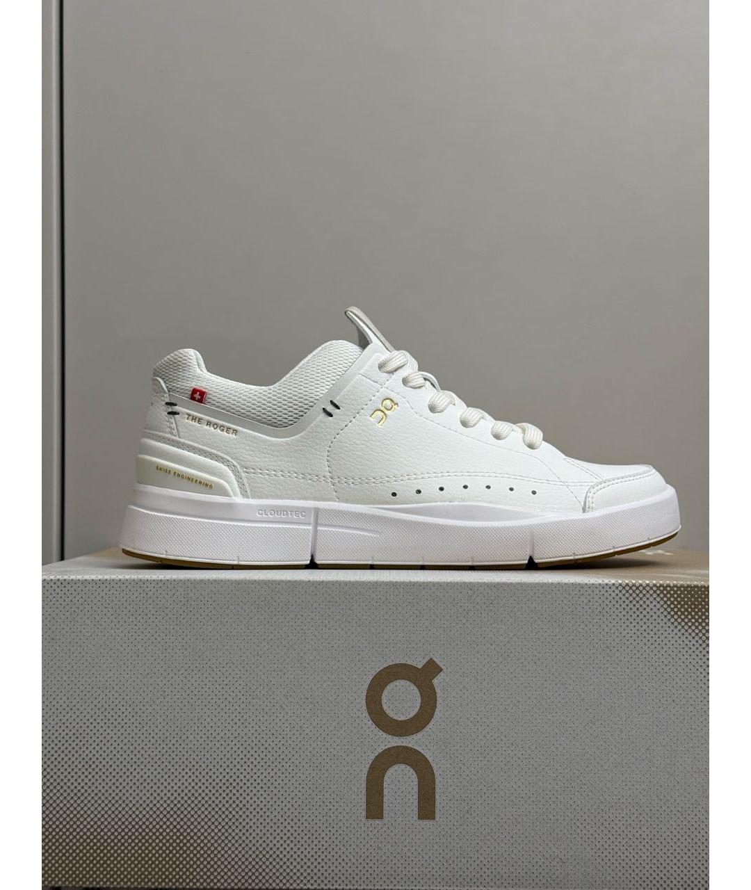 ON Белые кожаные кроссовки, фото 7